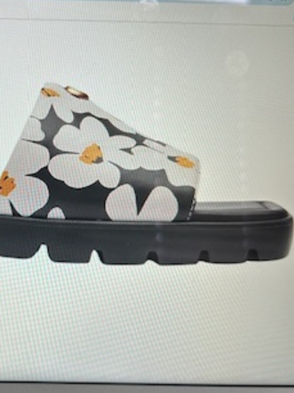Coach Chalk Multi Florence Floral-Printed Leather Sandals - Picture 13 of 13